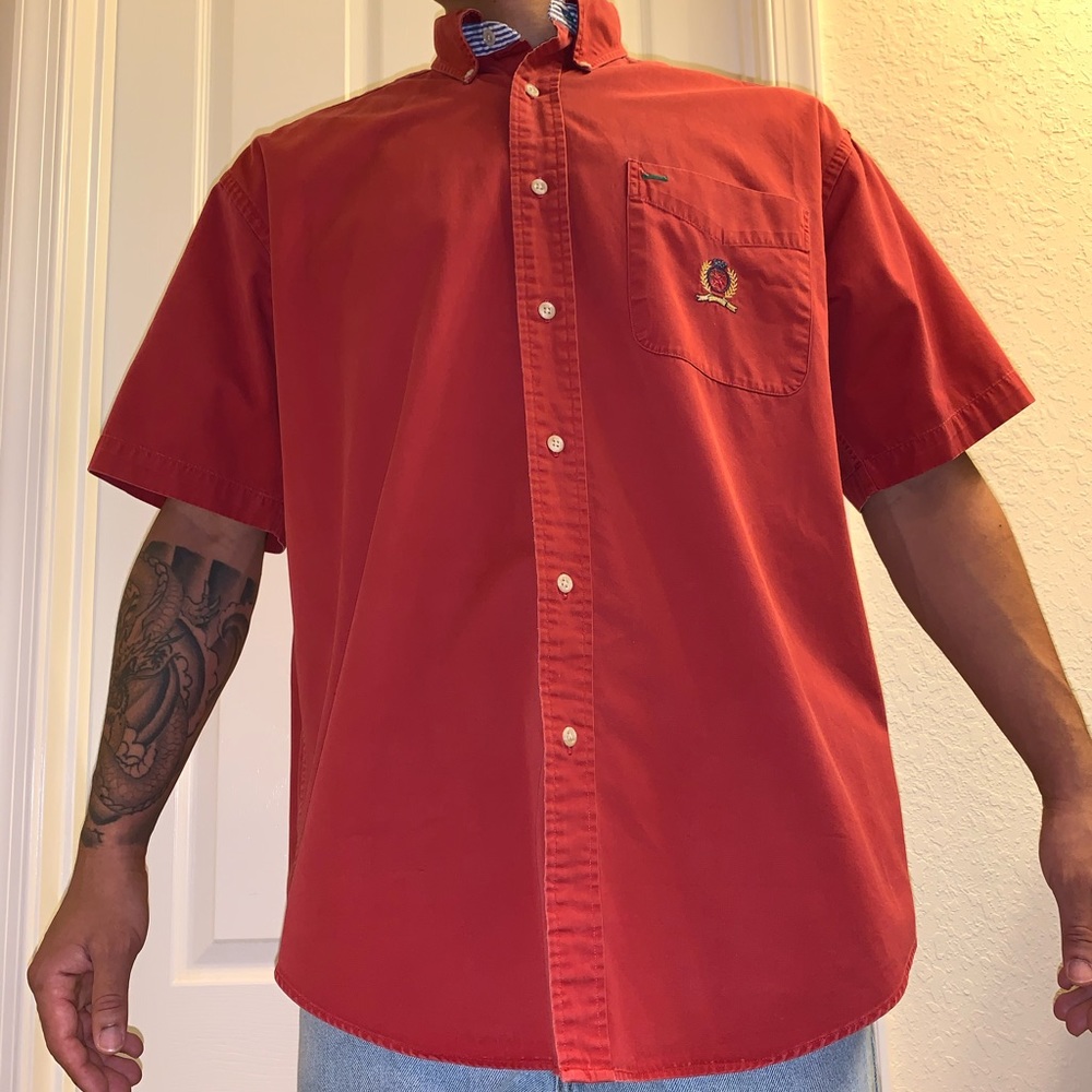 Tommy Hilfiger Short-Sleeve Button Down Shirt